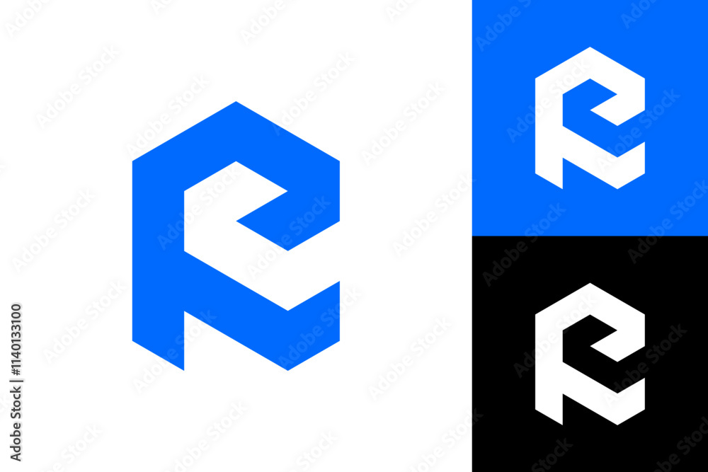 Modern Abstract Letter E And F Logo Modern Abstract Letter E And F Logo