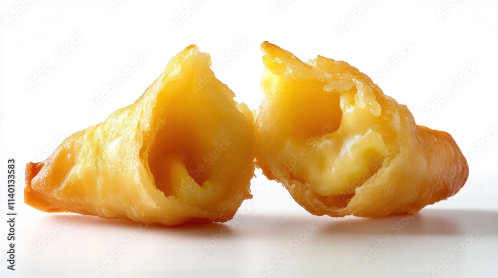 Golden Fried Pastry Filled with Custard Golden Fried Pastry Filled with Custard