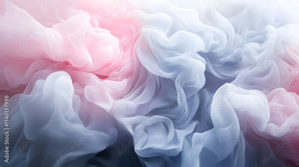 Obraz premium Soft Glow Effects: Abstract Blends of Pale Rose and Light Grey