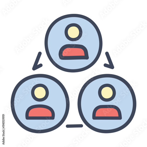 Teamwork collaboration network. Team connection, partnership, unity.  Symbolizes shared goals and communication.