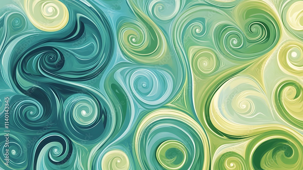 Calming Rhythms Illustration Featuring Soft Waves and Harmonious Abstract Patterns Calming Rhythms Illustration Featuring Soft Waves and Harmonious Abstract Patterns