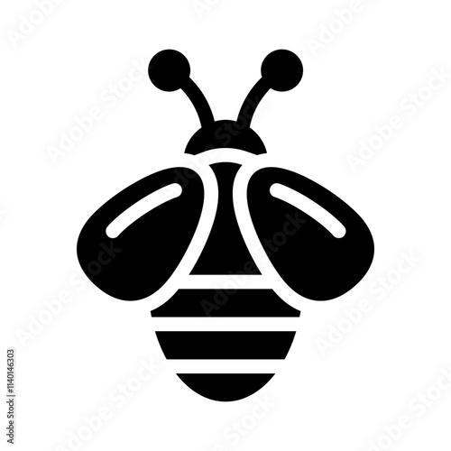 bee glyph icon