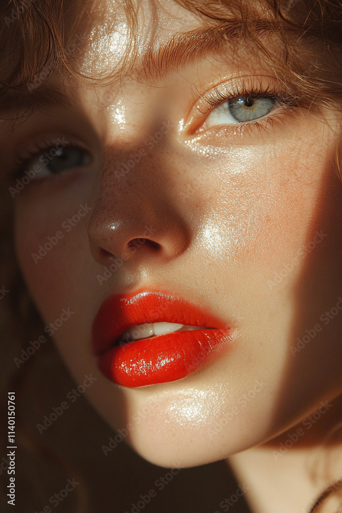close up portrait of a woman close up portrait of a woman