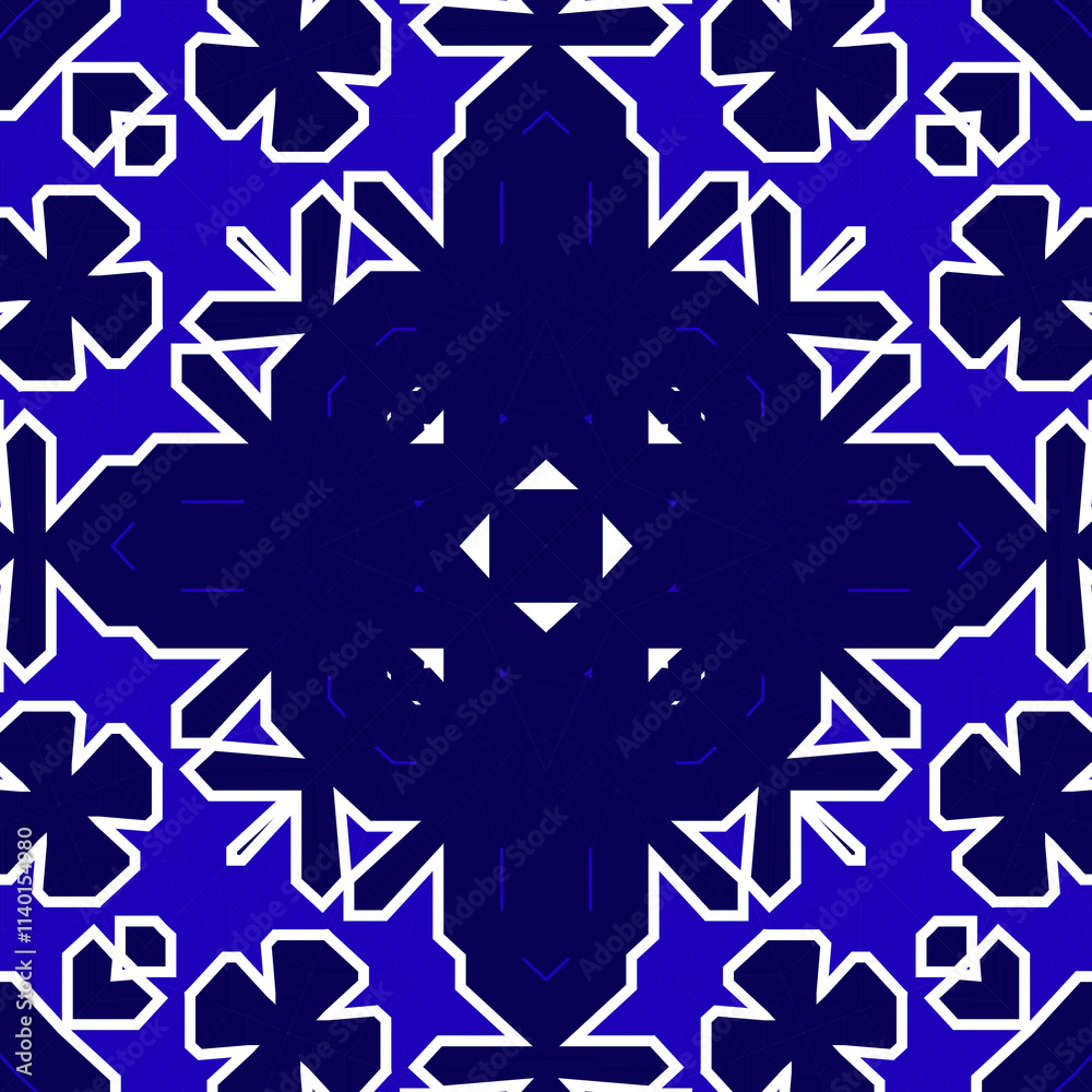 Seamless square pattern blue and white. Frost texture pattern. Merry Christmas. Happy New Year. Seamless square pattern blue and white. Frost texture pattern. Merry Christmas. Happy New Year.