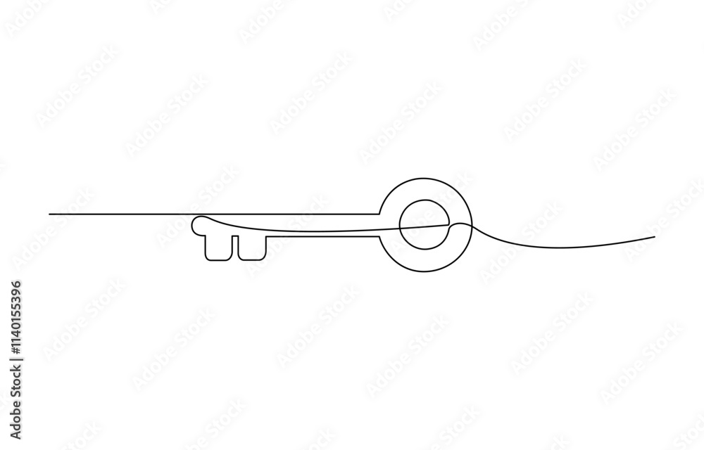 Continuous one line drawing of keys. Real estate keys icon, continuous line drawing of key vector illustration one line style, Continuous one line drawing of key. One line drawing illustration of key. Continuous one line drawing of keys. Real estate keys icon, continuous line drawing of key vector illustration one line style, Continuous one line drawing of key. One line drawing illustration of key.