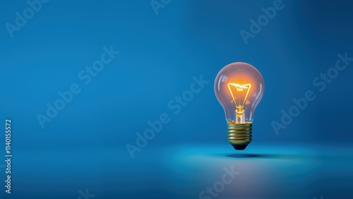 Innovative lightbulb symbolizing creativity and inspiration for successful business ideas