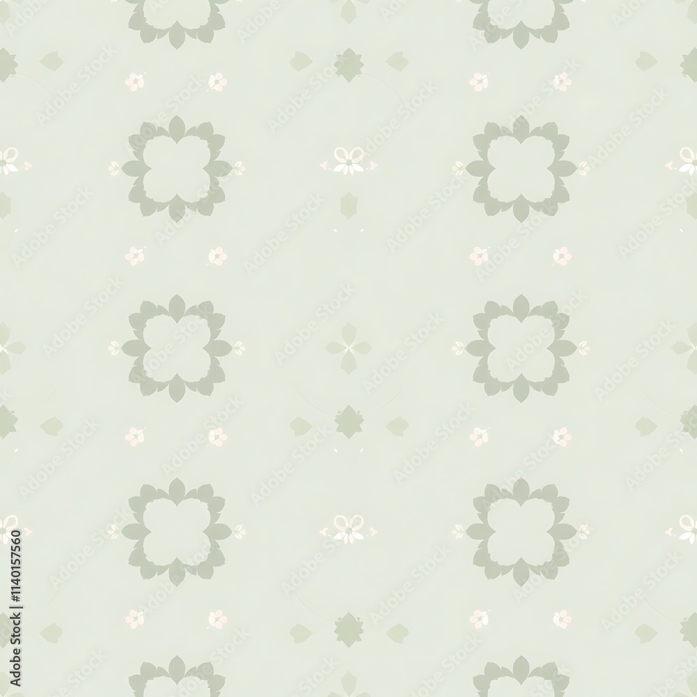 Seamless Sage Green Pattern Seamless Sage Green Pattern