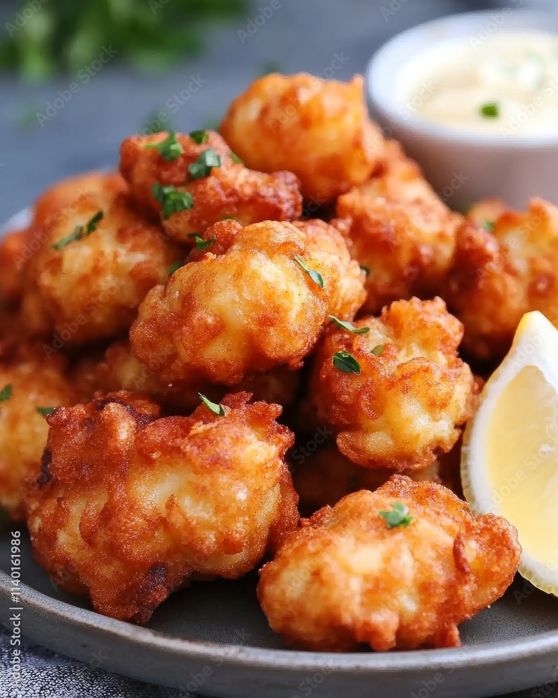 Seafood fritters Seafood fritters