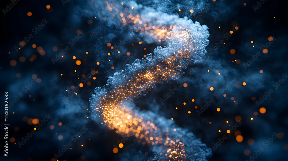 Abstract swirling light and smoke formation. Abstract swirling light and smoke formation.