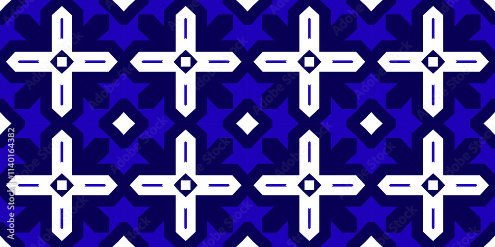 Obraz premium Seamless pattern banner blue and white. Merry Christmas. Happy New Year. Frost and snowflakes pattern