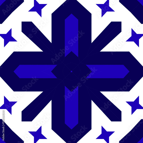 Seamless square pattern blue and white. Frost texture pattern. Merry Christmas. Happy New Year.