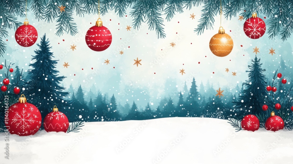 Christmas decorations on simple background Christmas decorations on simple background