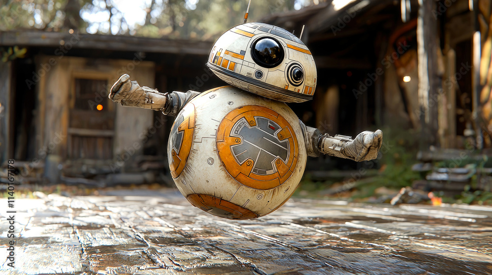 Adorable droid hovering. Adorable droid hovering.