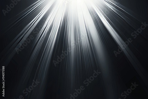 Beautiful abstract beams of light, light rays overlaid on a black background.