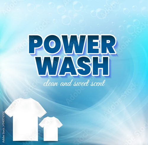 Detergent washing powder packet design