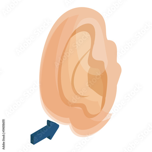 lipoma excision isometric concept, plastic surgeons vector icon design, beauty personal care symbol, cosmetic dermatology sign, body aesthetics stock illustration 