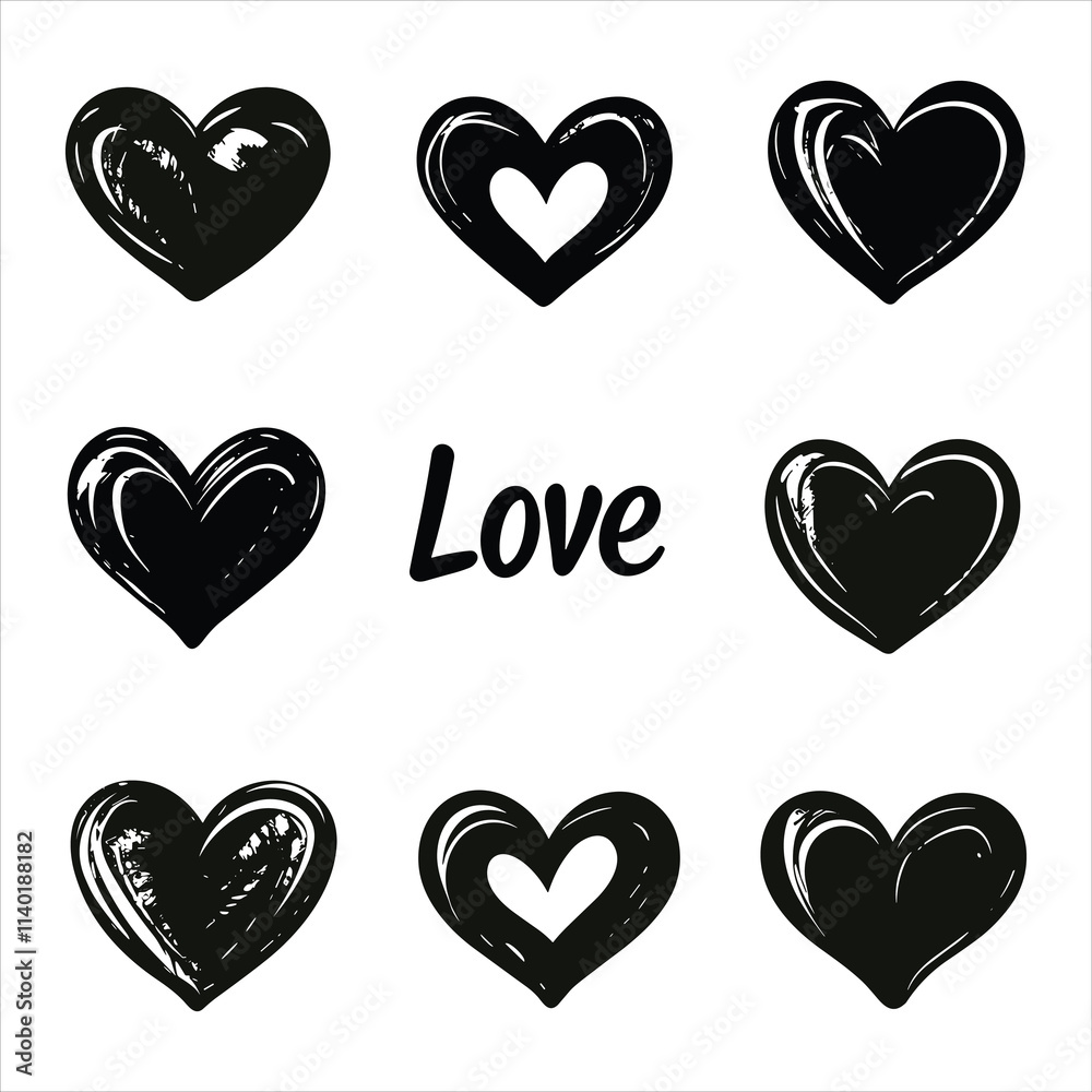simple love hart vector simple love hart vector