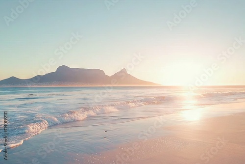 Dawn breaks over the Sea of Cortez in El Sargento, Baja California Sur, Mexico. photo