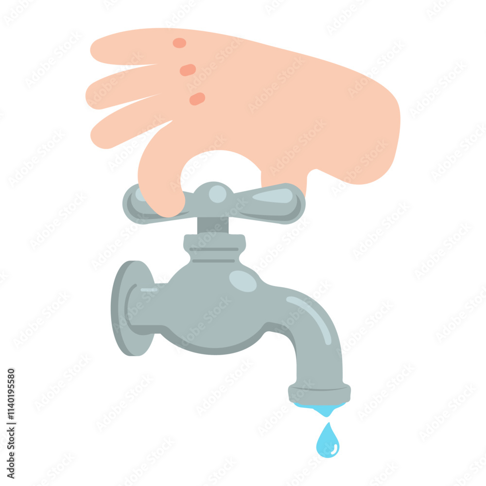 Hand off Tap sink faucet water drop Hand off Tap sink faucet water drop