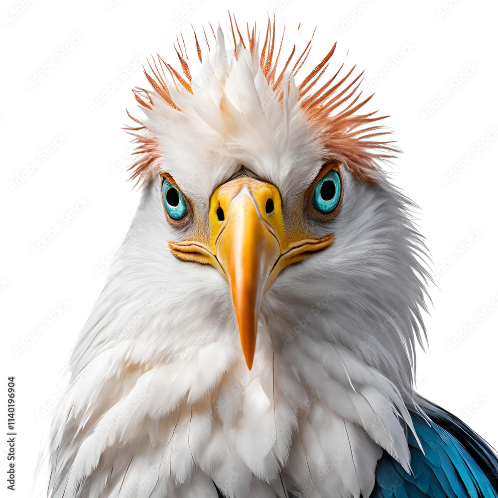 Obraz premium A close up of a bird isolated on transparent background 