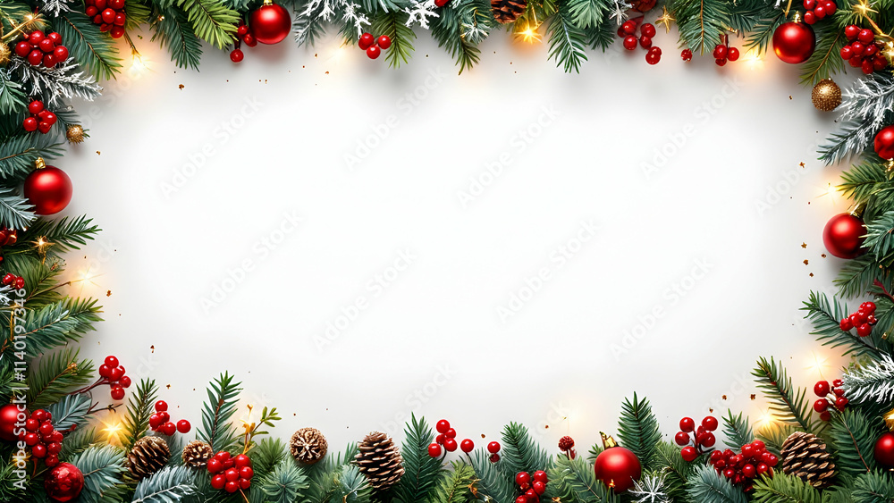 Christmas border frame copy space area Christmas border frame copy space area