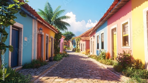 Colorful Houses in the Historic Center of Trancoso, Porto Seguro

 photo