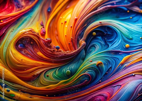 Wallpaper Mural Abstract Acrylic Pouring: Swirling Colors, Fluid Art, Liquid Painting Torontodigital.ca