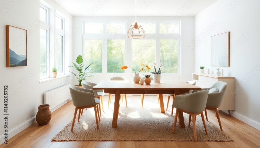 Scandinavian Style - Dining Room Interior Design With Scandinavian Concept - Hotel Dining Room - Apartment Dining Room Interior With Table Chair Place - Interior Design
Scandinavian Style - Dining Room Interior Design With Scandinavian Concept - Hotel Dining Room - Apartment Dining Room Interior With Table Chair Place - Interior Design