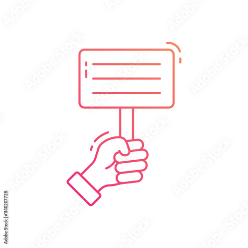 Protest vector icon