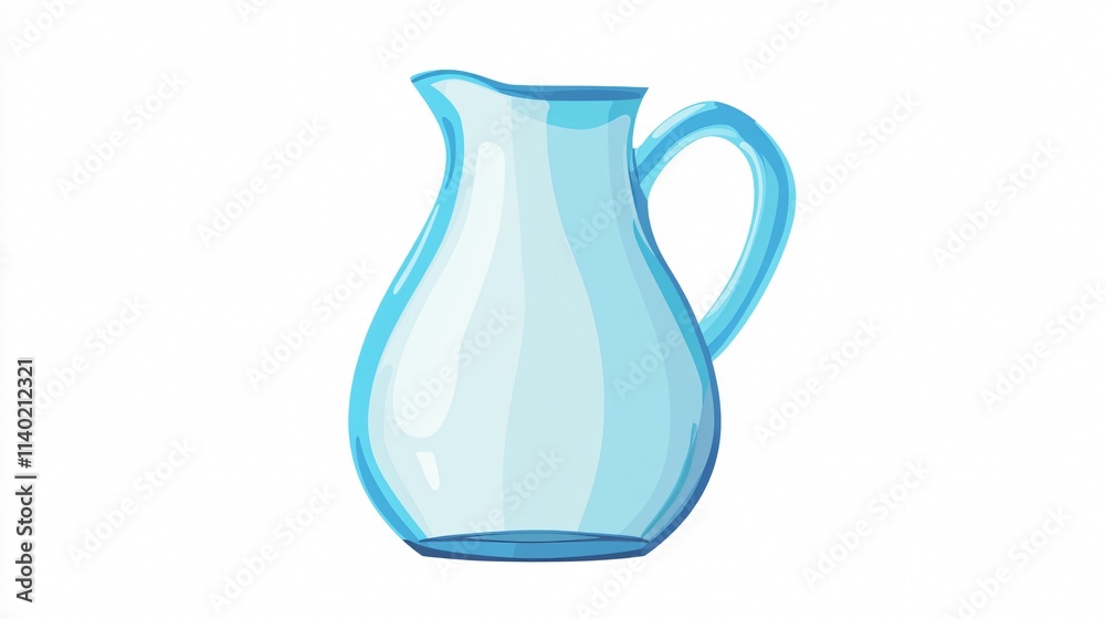 Elegant Water Jug Icon Vector Isolated on White Background Elegant Water Jug Icon Vector Isolated on White Background