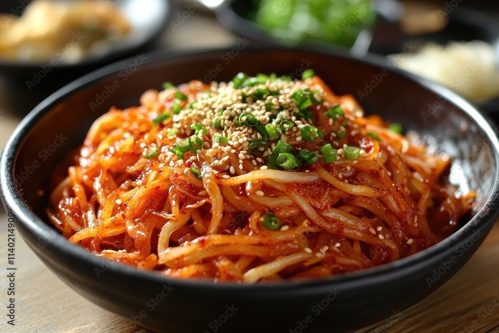Kongnamul Muchim is a Korean spicy side dish made from soybean sprouts Kongnamul Muchim is a Korean spicy side dish made from soybean sprouts