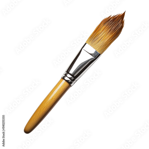 Paintbrush isolated on a white background, high-resolution photography, realistic, high-quality photo photo