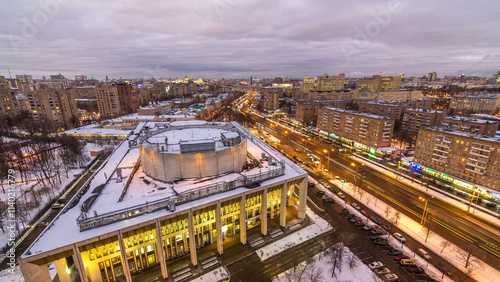 Photography Moscow city Russia skyline aerial panoramic top view day to night timelapse urba