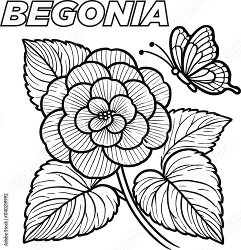 Wallpaper Mural Blooming Beauty Flowers Coloring Page for Kids, Pretty Petals Fun and Relaxing Flower Coloring Page Torontodigital.ca