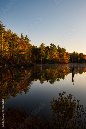 Sunrise over lake 