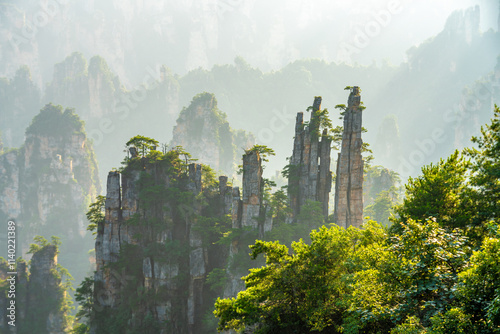 Zhangjiajie scenic area in Hunan Province, China