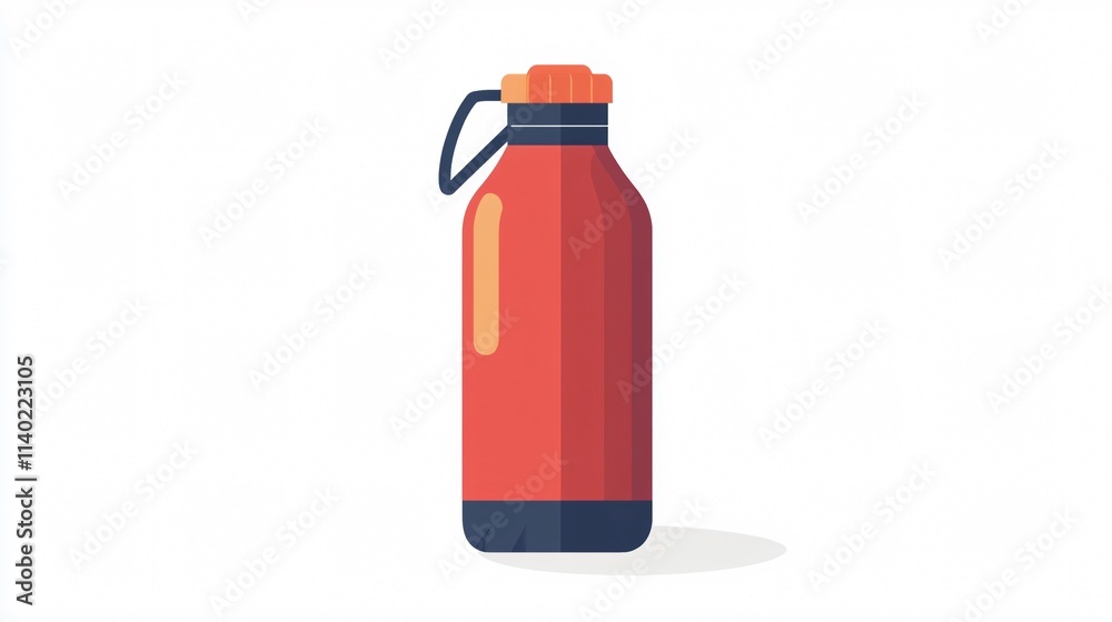 Modern Water Bottle Flat Vector Icon Design for Graphic Projects Modern Water Bottle Flat Vector Icon Design for Graphic Projects