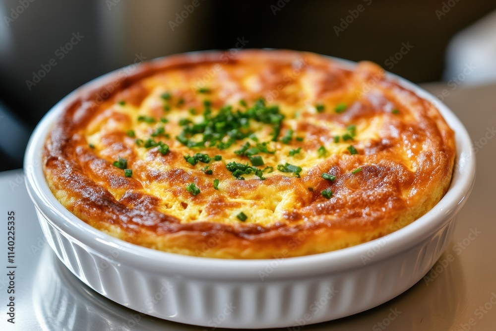 Korean egg cake Gyeran Bbang served on a white plate for breakfast Korean egg cake Gyeran Bbang served on a white plate for breakfast
