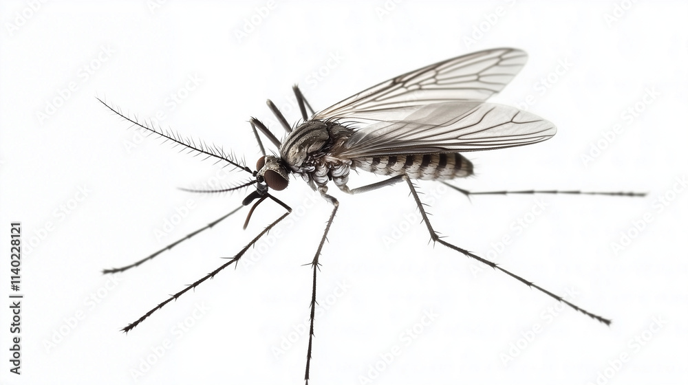 Mosquito isolated on white Mosquito isolated on white