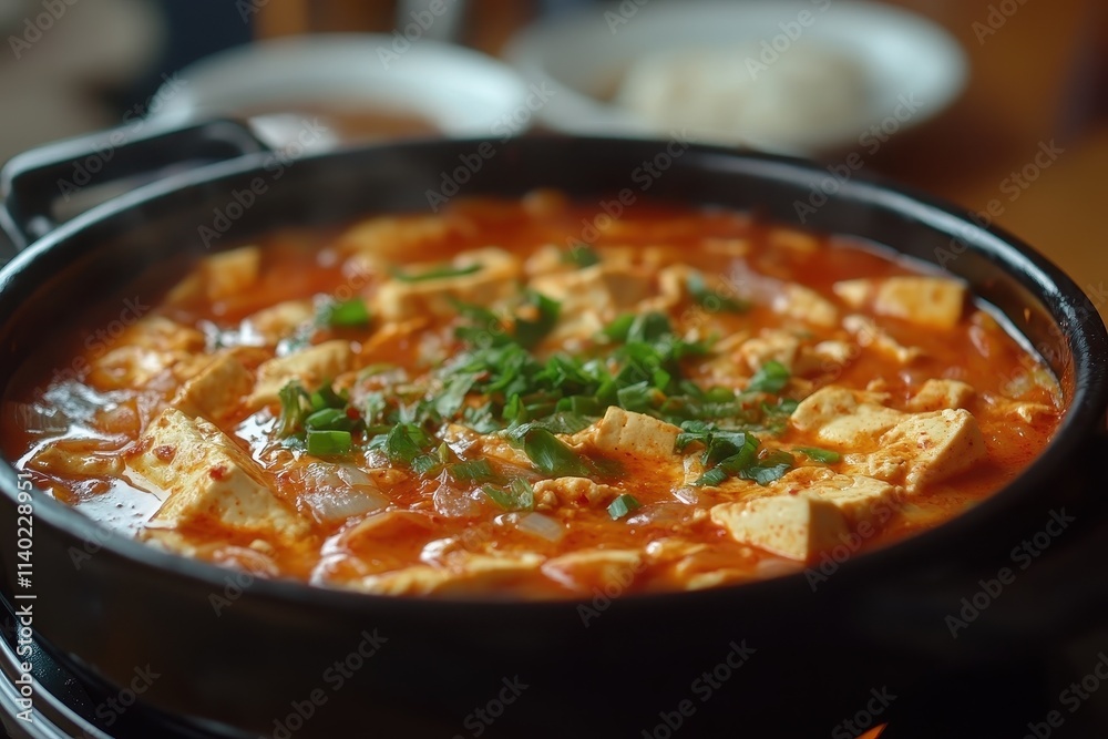 Korean spicy tofu stew Korean spicy tofu stew