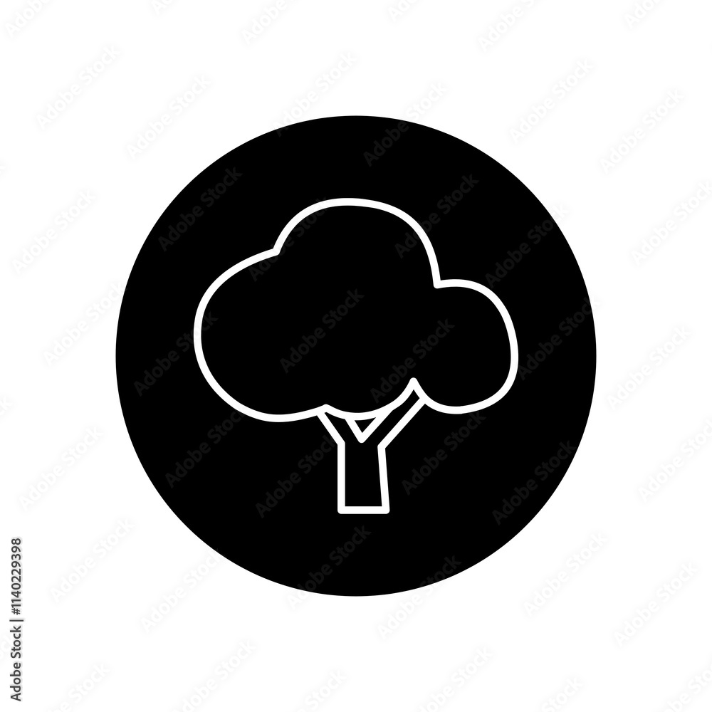 A tree icon illustration A tree icon illustration