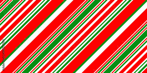 Seamless background with red green lines. Merry Christmas. Happy New Year