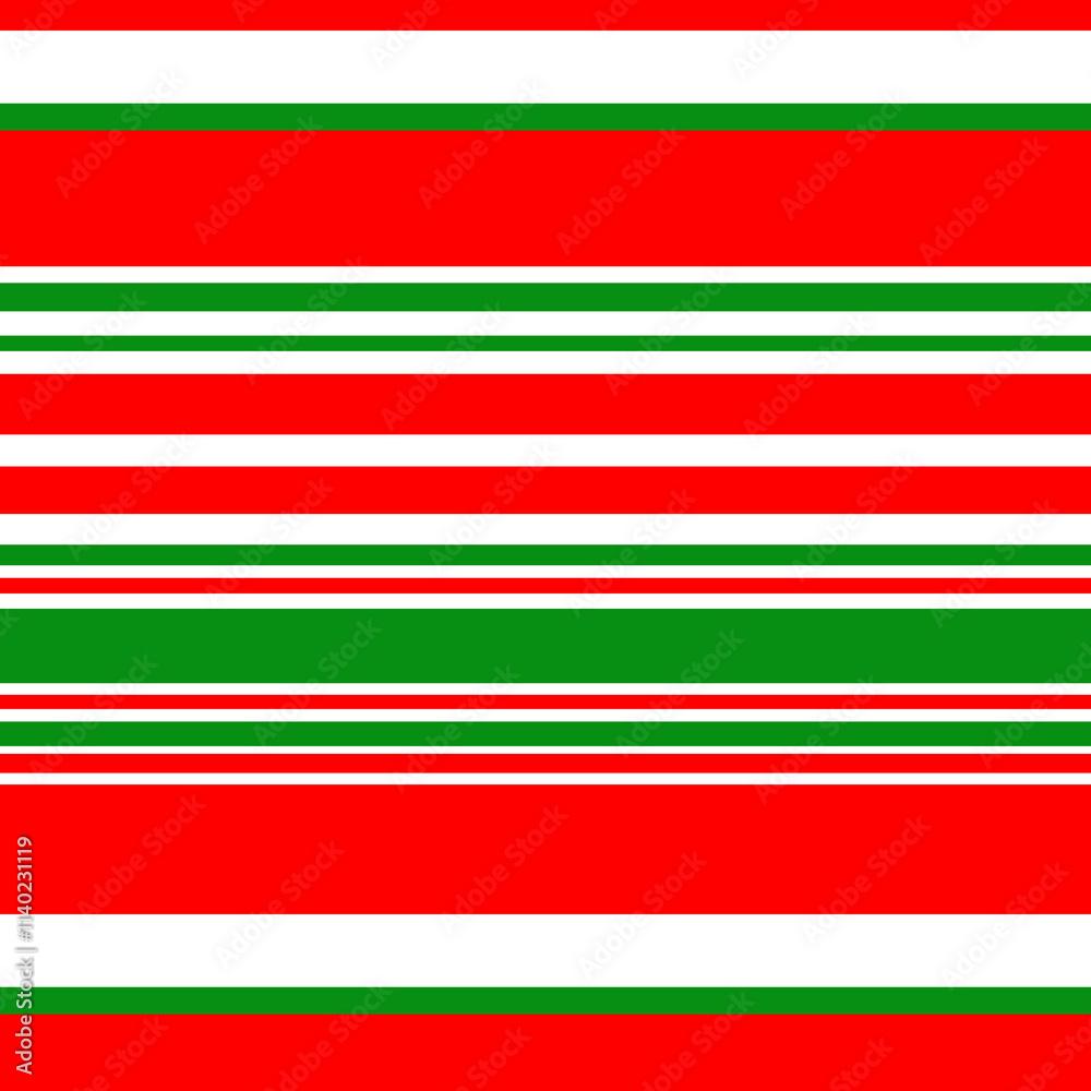 Seamless background with red green lines. Merry Christmas. Happy New Year