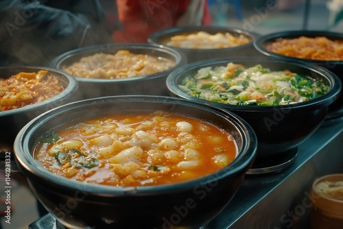 Korean street food Fish Cake Soup or Odeng