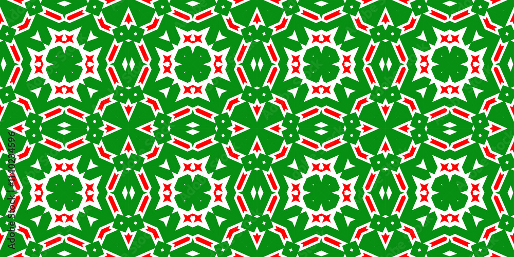 Seamless pattern banner red and green. Festive red and green Christmas pattern. Merry Christmas. Happy New Year. Seamless pattern banner red and green. Festive red and green Christmas pattern. Merry Christmas. Happy New Year.