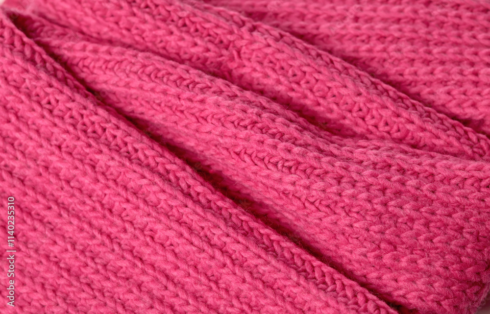 Bright saturated pink background knitted with pattern for design. Textured wool. Abstract backdrop. Bright saturated pink background knitted with pattern for design. Textured wool. Abstract backdrop.