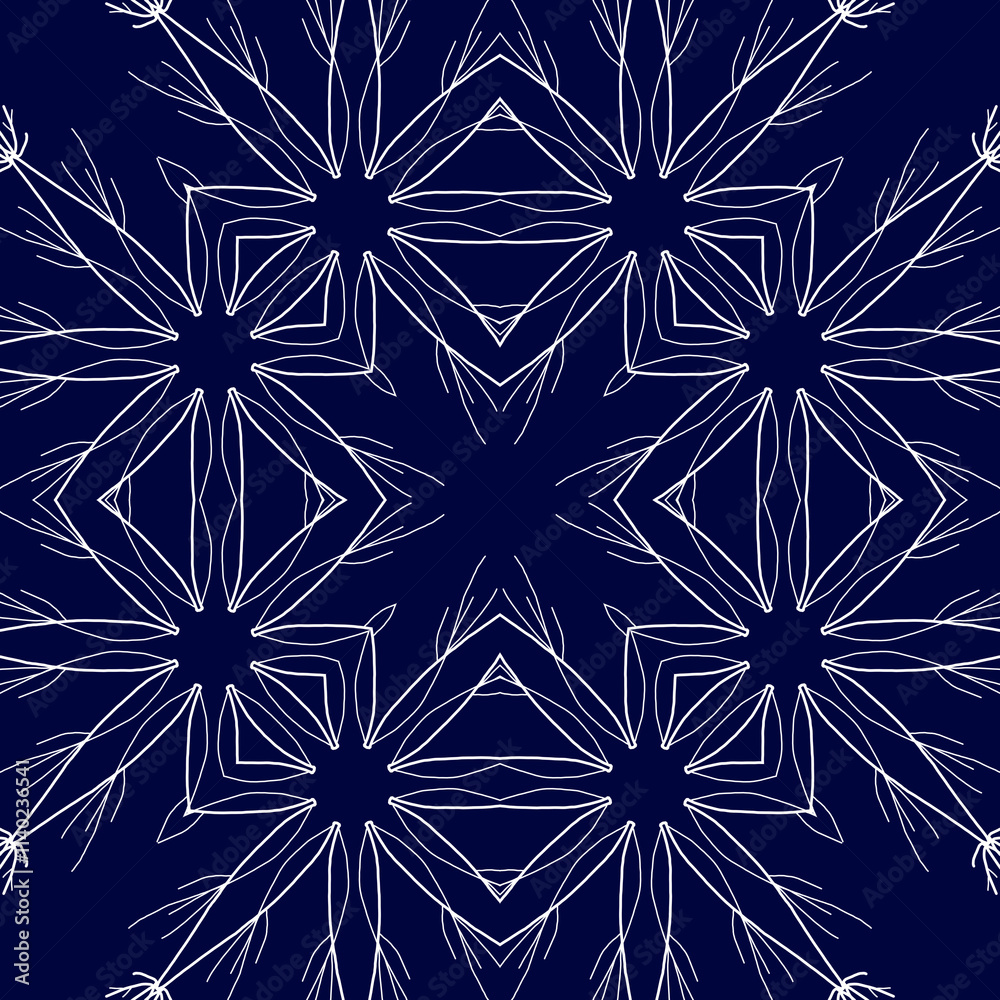 Christmas seamless pattern. Christmas background blue. Snowflake pattern. Happy New Year Christmas seamless pattern. Christmas background blue. Snowflake pattern. Happy New Year