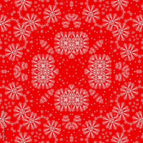 Christmas seamless pattern. Christmas background red. Merry Christmas. Happy New Year.