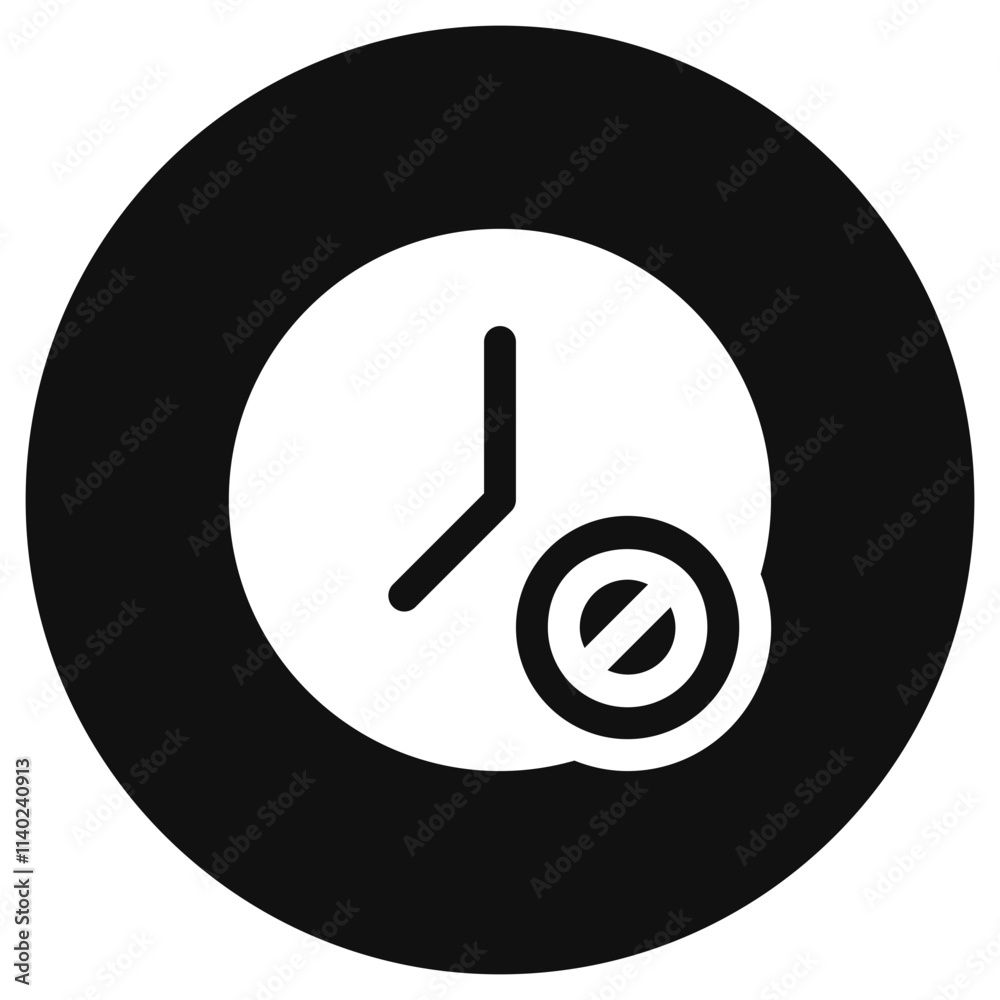 Editable countdown timer off vector icon. Part of a big icon set family. Perfect for web and app interfaces, presentations, infographics, etc Editable countdown timer off vector icon. Part of a big icon set family. Perfect for web and app interfaces, presentations, infographics, etc