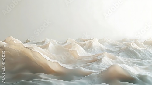 Wallpaper Mural Calming Rhythms Illustration Featuring Soft Waves and Harmonious Abstract Patterns Torontodigital.ca